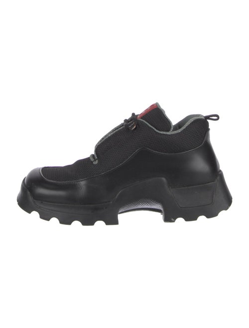 Prada Sport Leather Mesh Accents Oxfords