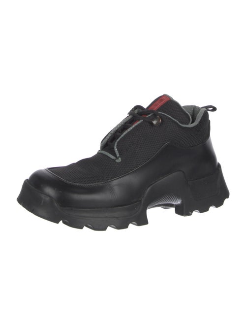 Prada Sport Leather Mesh Accents Oxfords