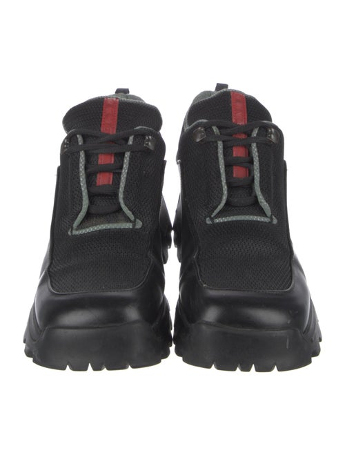 Prada Sport Leather Mesh Accents Oxfords