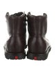 Prada Sport Leather Lace-Up Boots