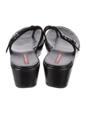 Prada Sport Leather Slides
