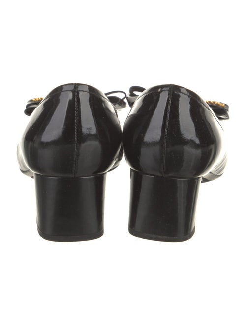 Prada Sport Patent Leather Bow Accents Pumps