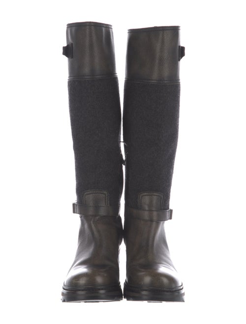Prada Sport Leather Riding Boots