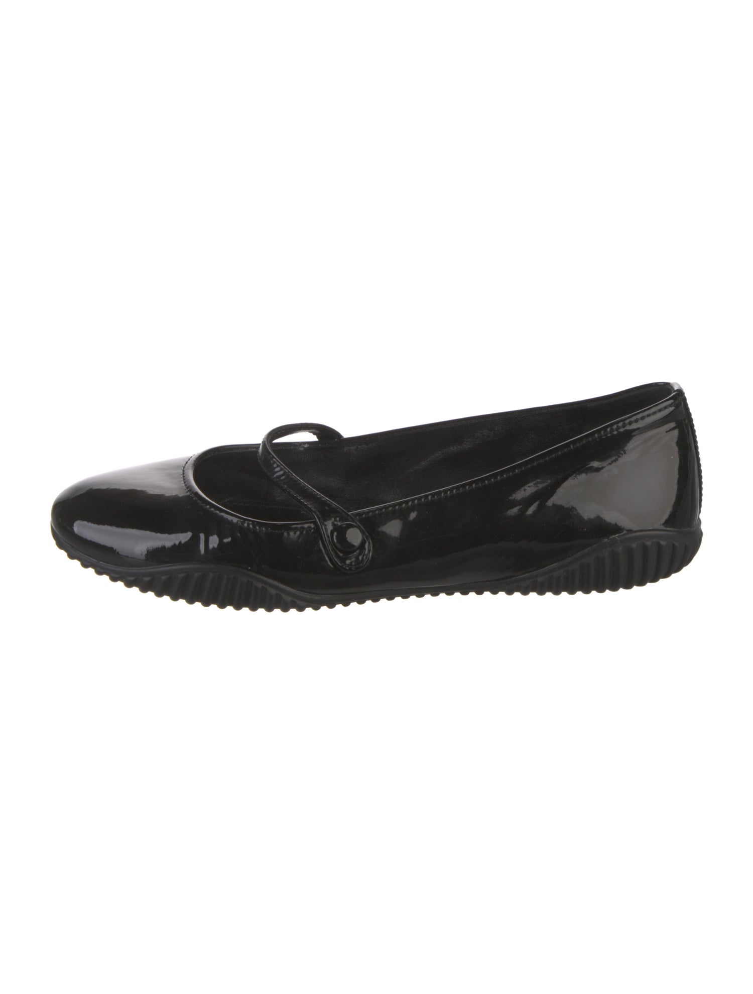 Prada Sport Patent Leather Mary Jane Flats