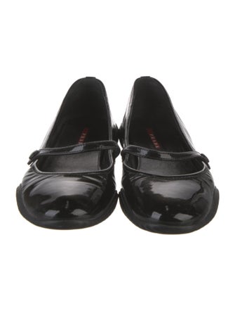 Prada Sport Patent Leather Mary Jane Flats