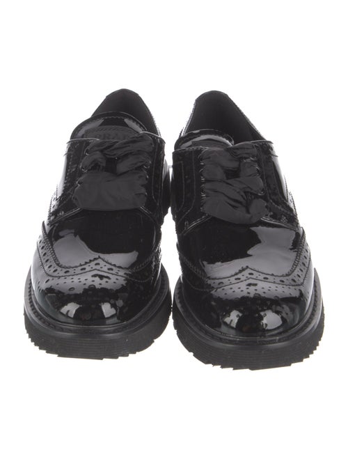 Prada Sport Patent Leather Lasercut Accents Oxfords