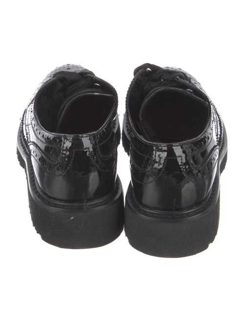 Prada Sport Patent Leather Lasercut Accents Oxfords