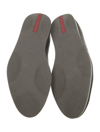 Prada Sport Leather Lasercut Accents Sneakers