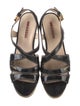Prada Sport Patent Leather Braided Accents Espadrilles