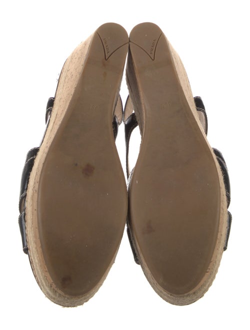 Prada Sport Patent Leather Braided Accents Espadrilles