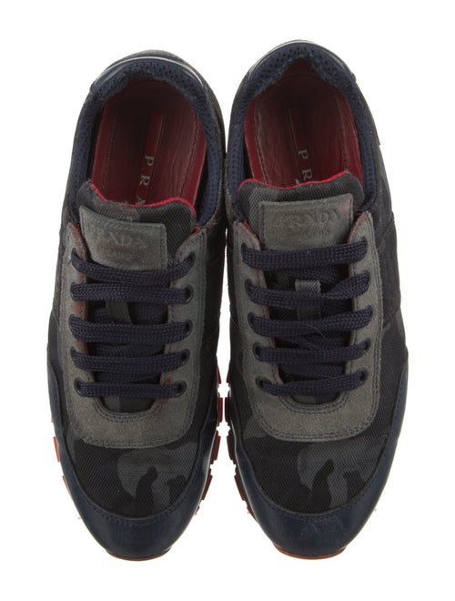 Prada Sport Suede Printed Sneakers