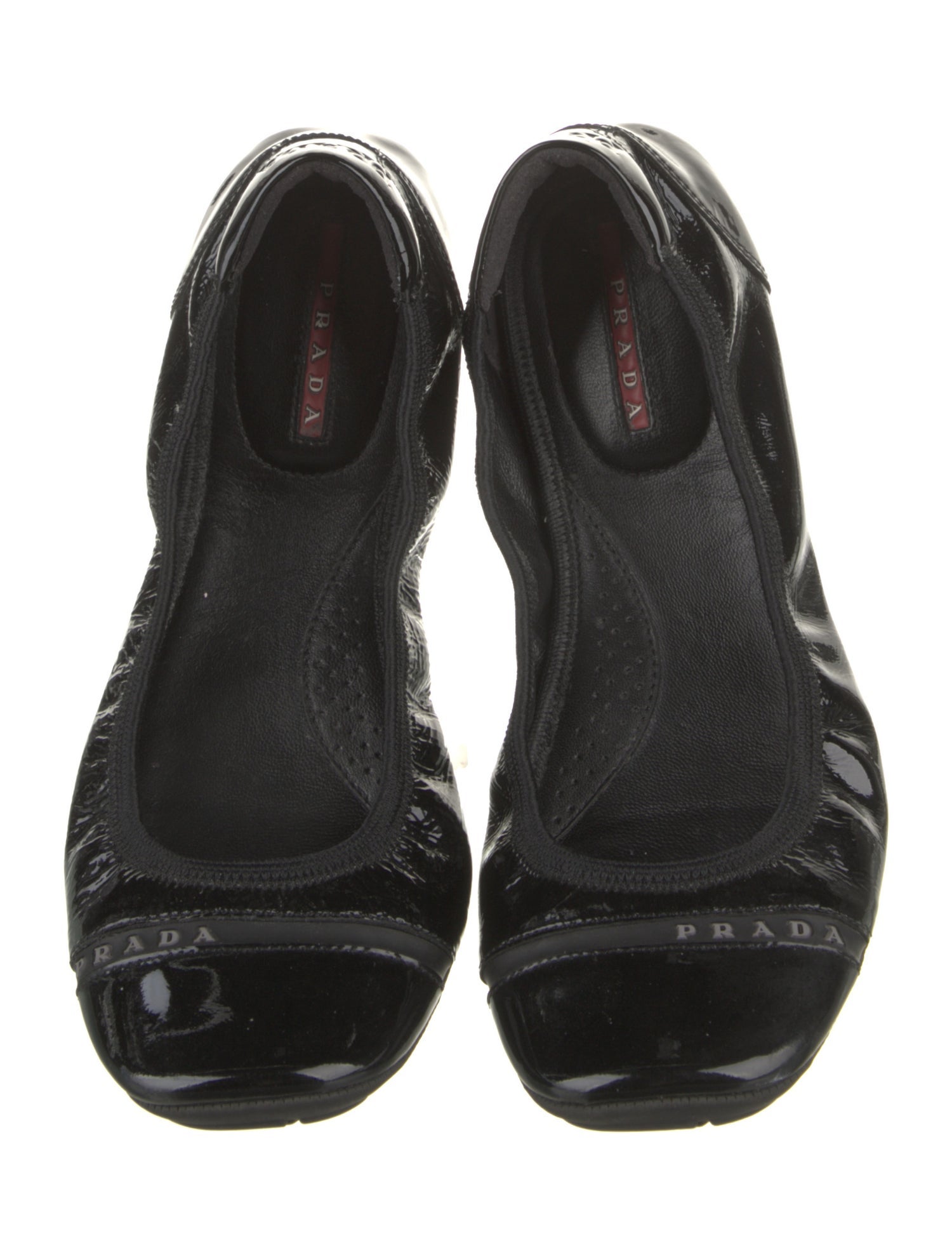 Prada Sport Patent Leather Ballet Flats