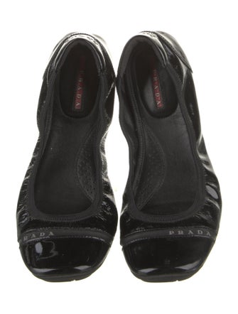 Prada Sport Patent Leather Ballet Flats
