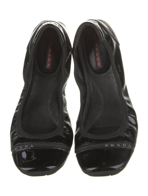 Prada Sport Patent Leather Ballet Flats