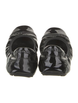 Prada Sport Patent Leather Ballet Flats