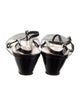 Prada Sport Patent Leather T-Strap Sandals