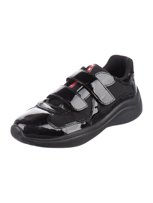 Prada Sport Patent Leather Low-Top Sneakers