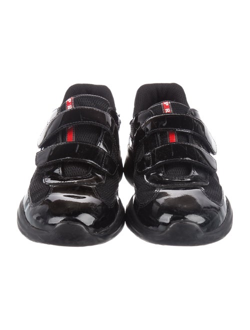 Prada Sport Patent Leather Low-Top Sneakers