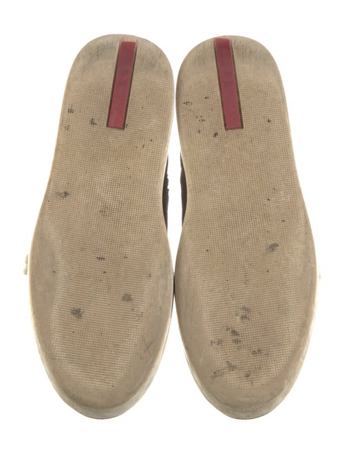 Prada Sport Suede Fur Trim Sneakers