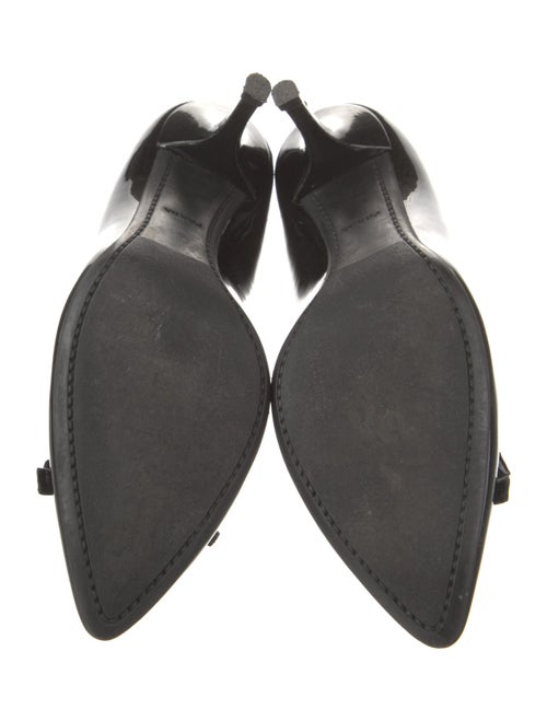 Prada Sport Patent Leather Bow Accents Pumps