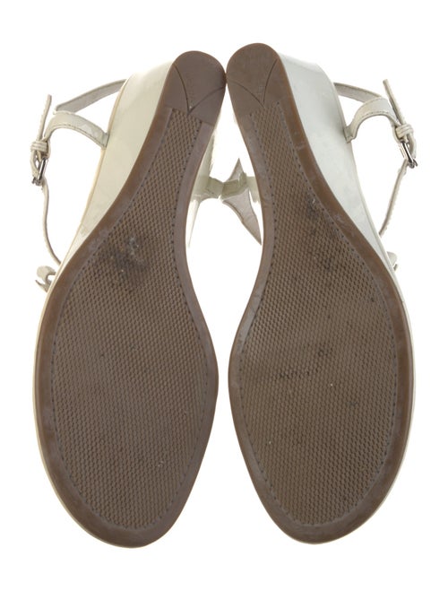 Prada Sport Patent Leather T-Strap Sandals