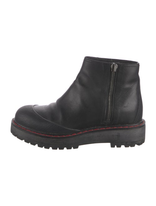 Prada Sport Leather Combat Boots
