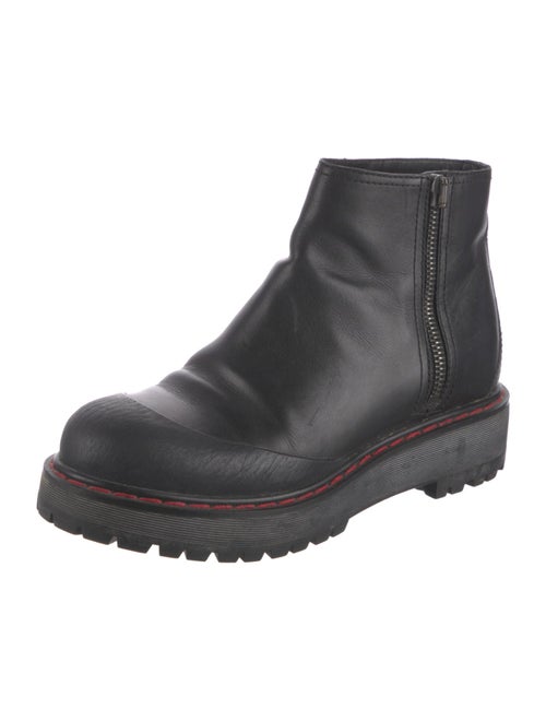 Prada Sport Leather Combat Boots
