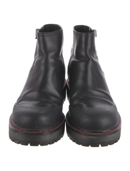 Prada Sport Leather Combat Boots