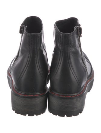 Prada Sport Leather Combat Boots