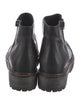 Prada Sport Leather Combat Boots