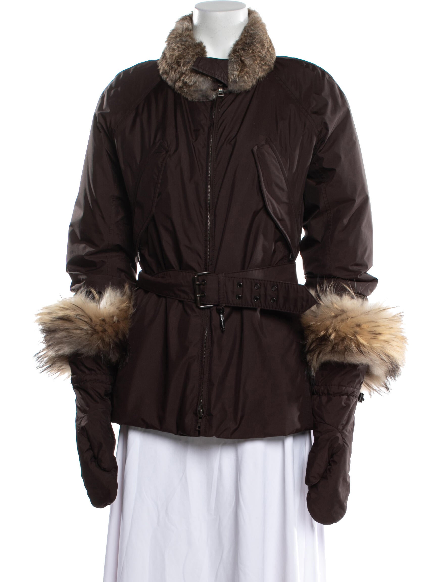 Prada Sport Vintage 2000's Fur Jacket