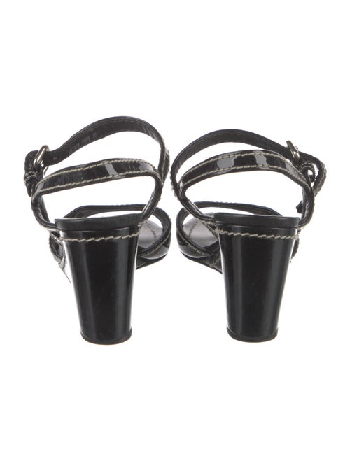Prada Sport Patent Leather Slingback Sandals