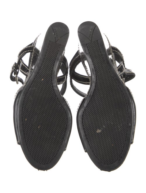 Prada Sport Patent Leather Slingback Sandals