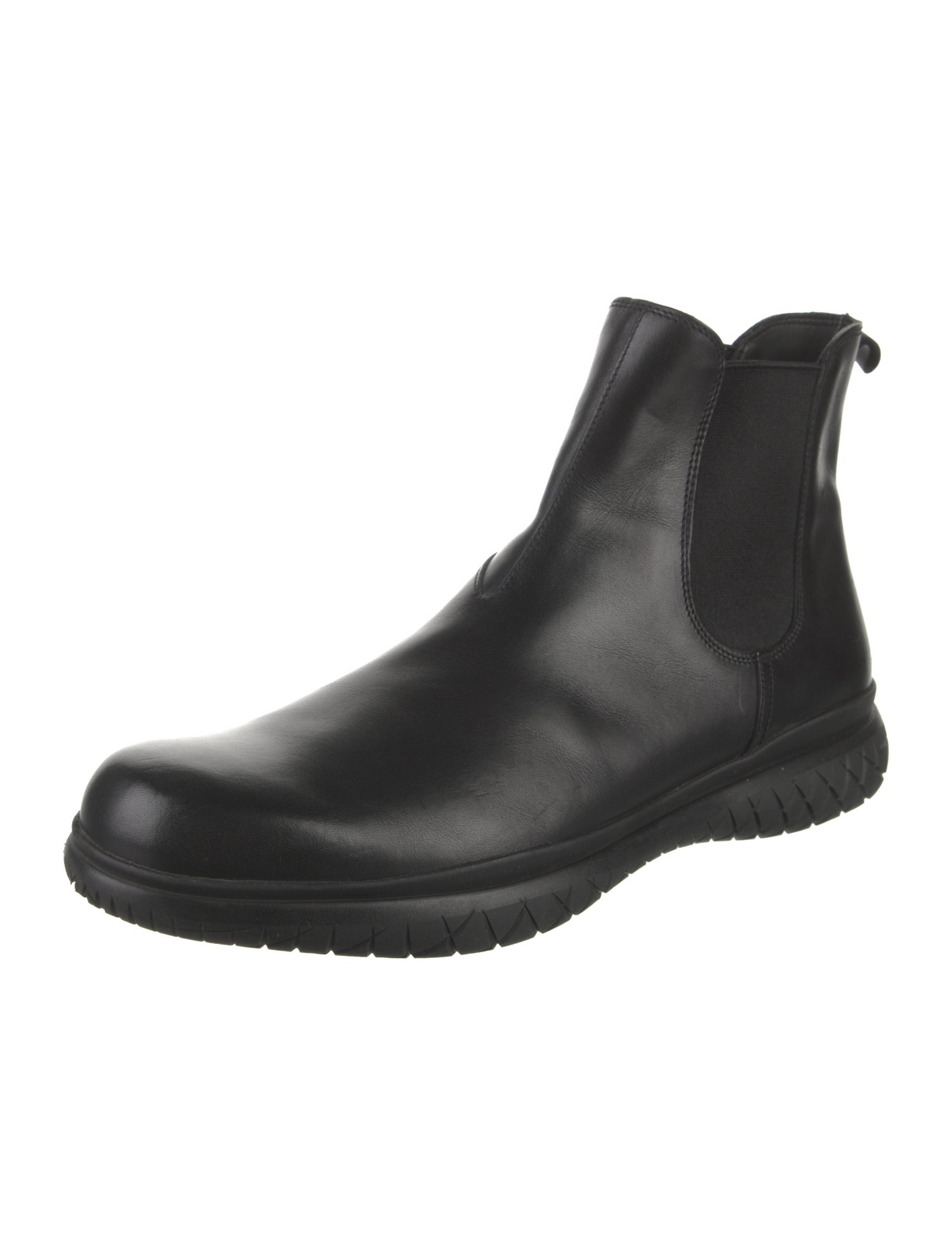 Prada Sport Leather Chelsea Boots