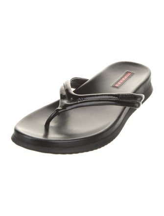 Prada Sport Patent Leather Slides