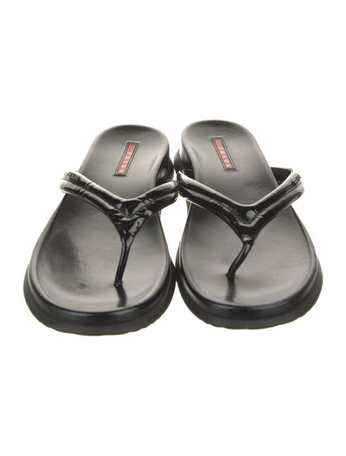 Prada Sport Patent Leather Slides