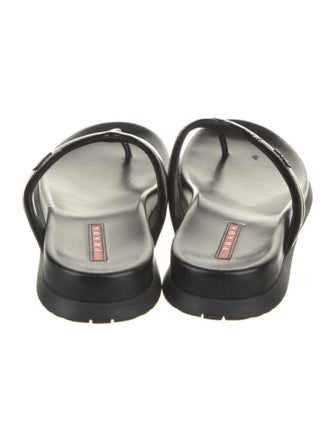 Prada Sport Patent Leather Slides