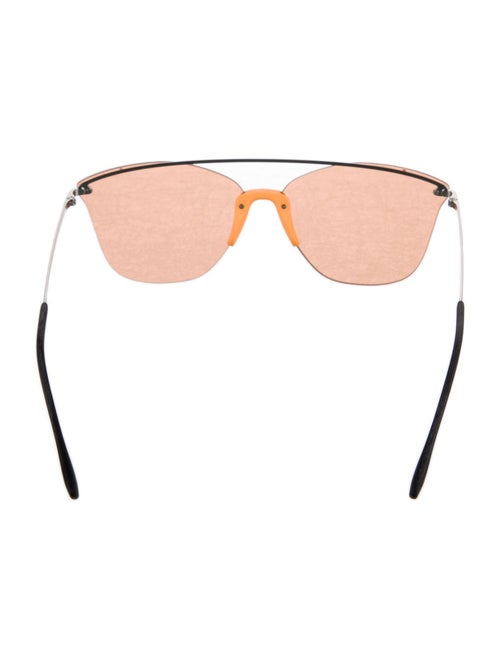 Prada Shield Mirrored Sunglasses