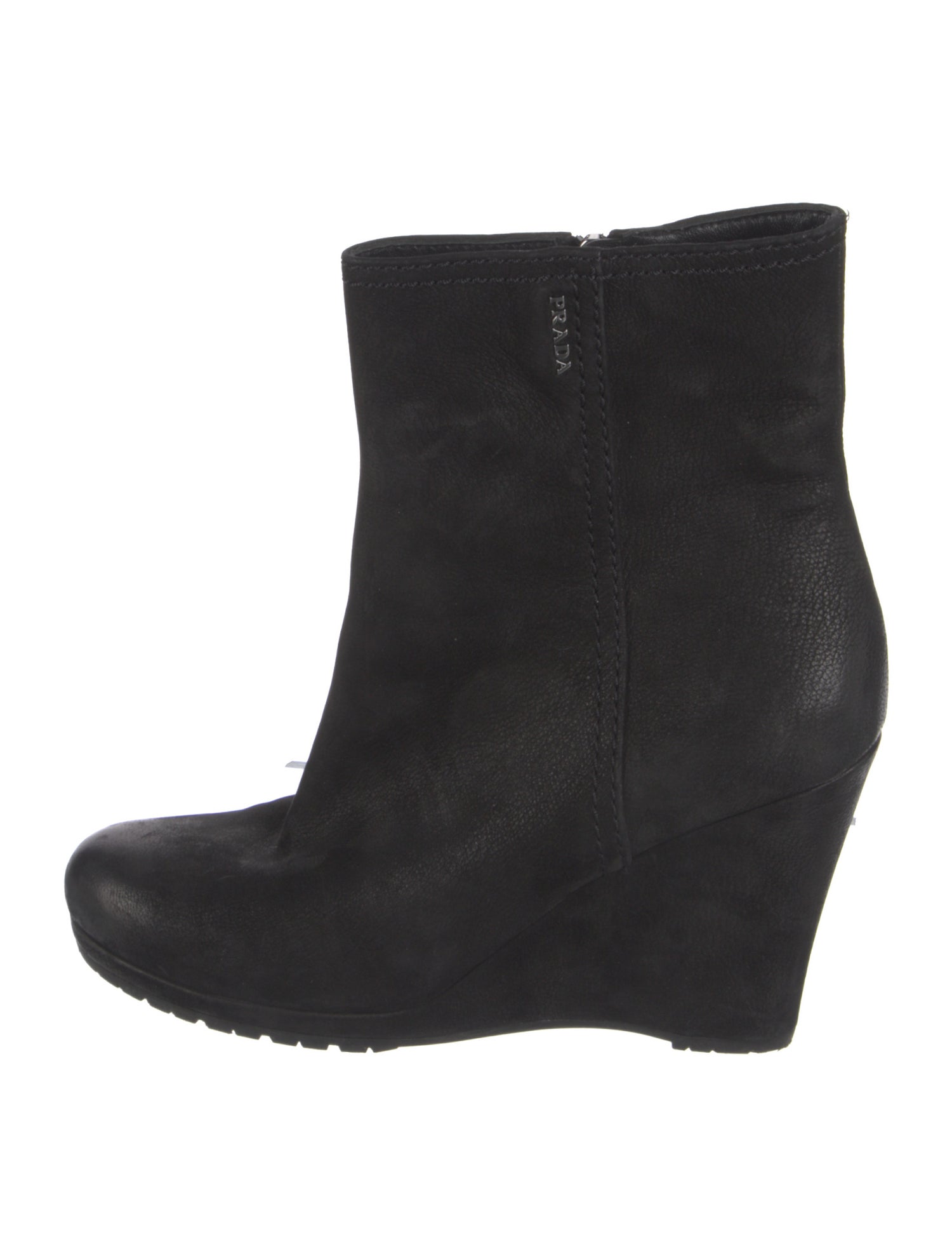 Prada Sport Nubuck Distressed Accents Boots