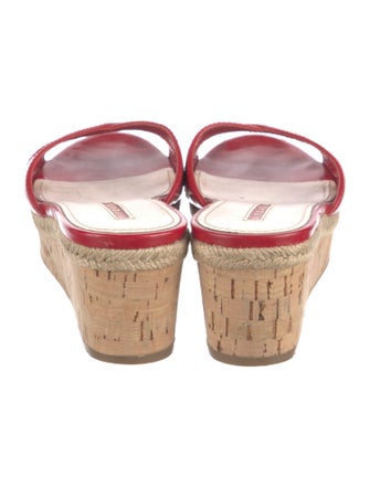 Prada Sport Patent Leather Slides