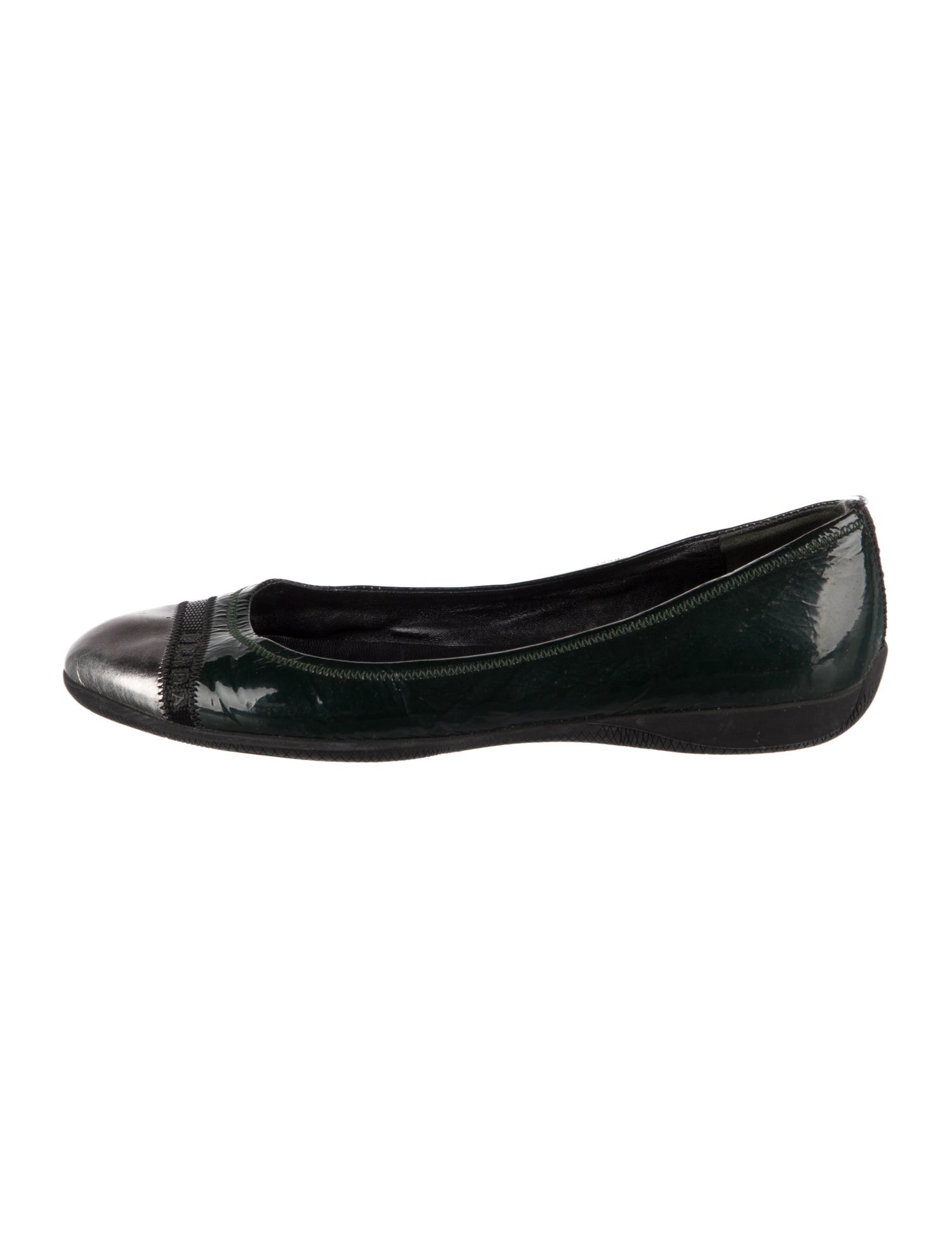 Prada Sport Patent Leather Ballet Flats
