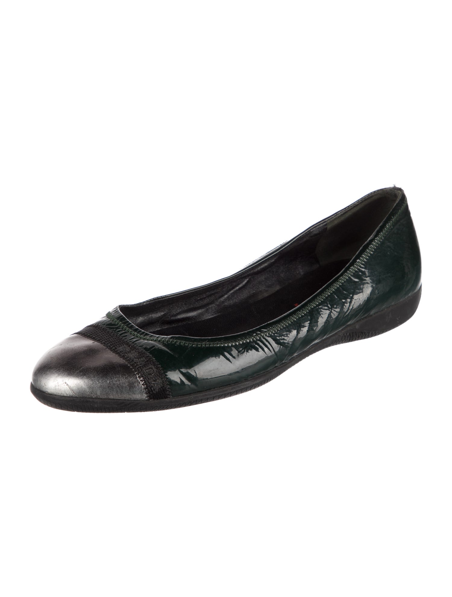 Prada Sport Patent Leather Ballet Flats