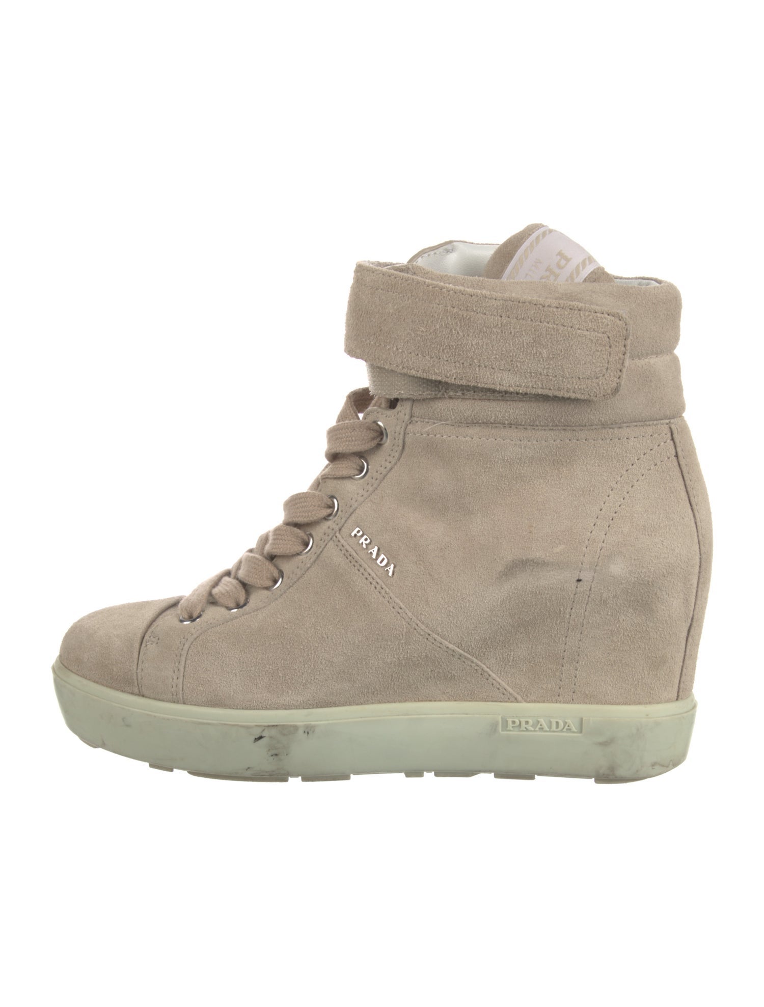 Prada Sport Suede Lace-Up Boots