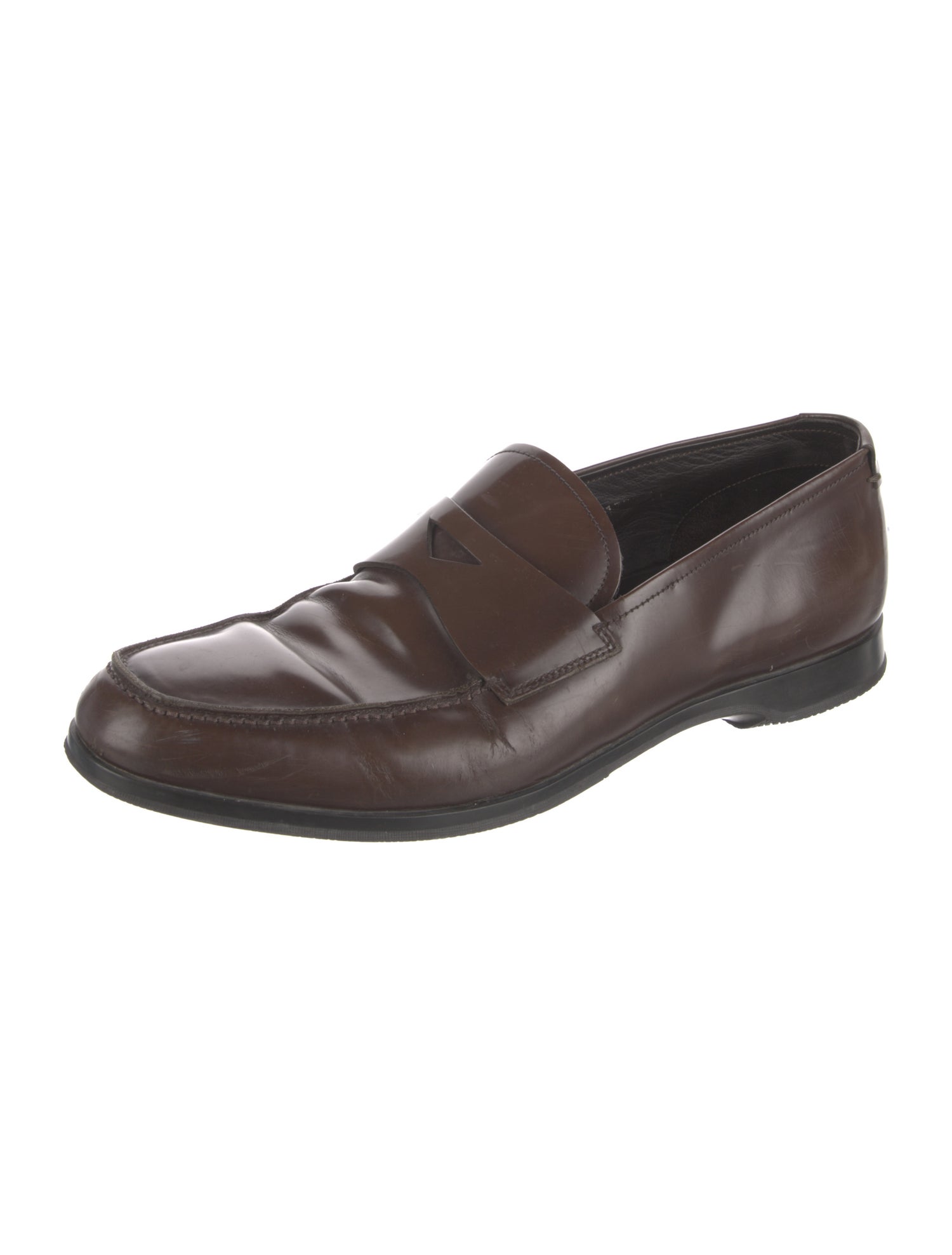 Prada Sport Leather Dress Loafers