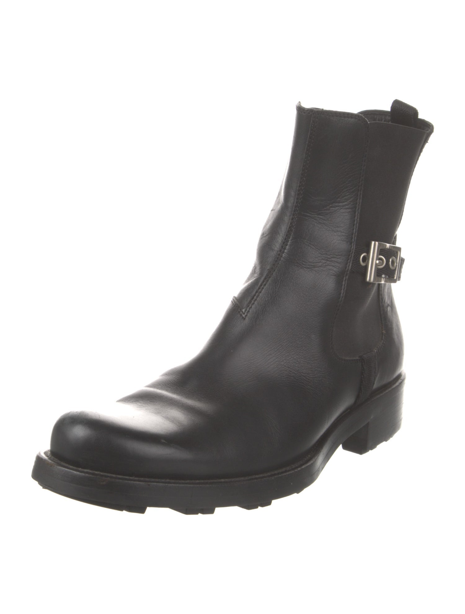 Prada Sport Vintage Leather Chelsea Boots