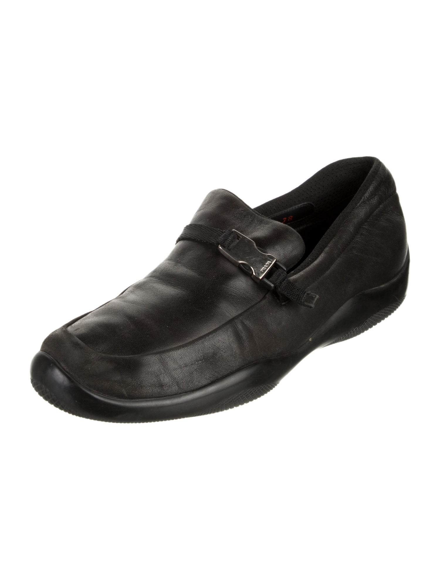 Prada Sport Leather Loafers