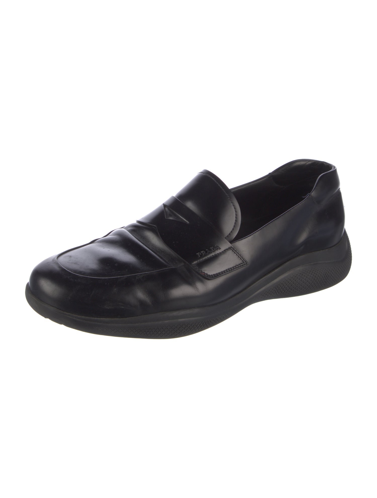 Prada Leather Dress Loafers