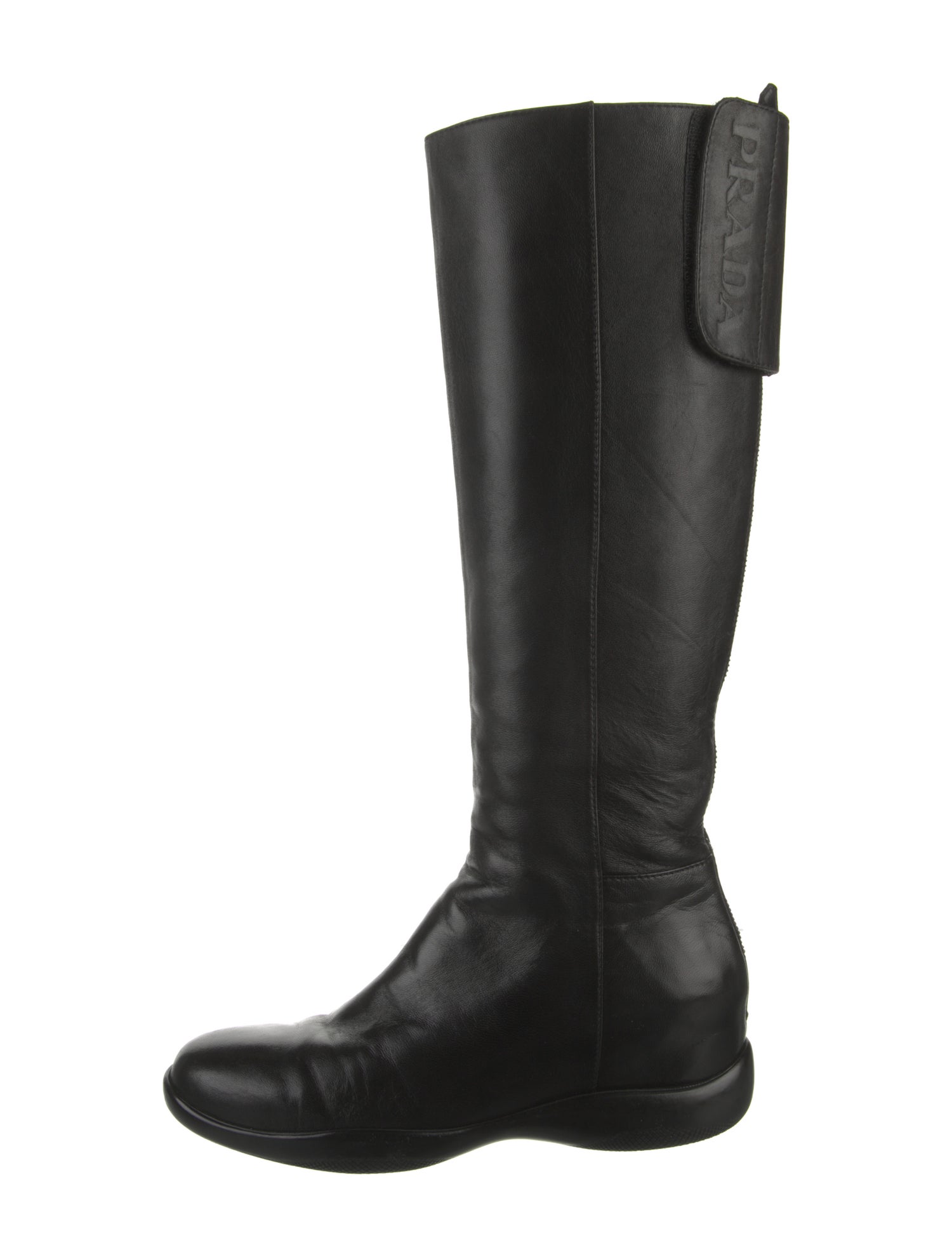 Prada Sport Leather Riding Boots