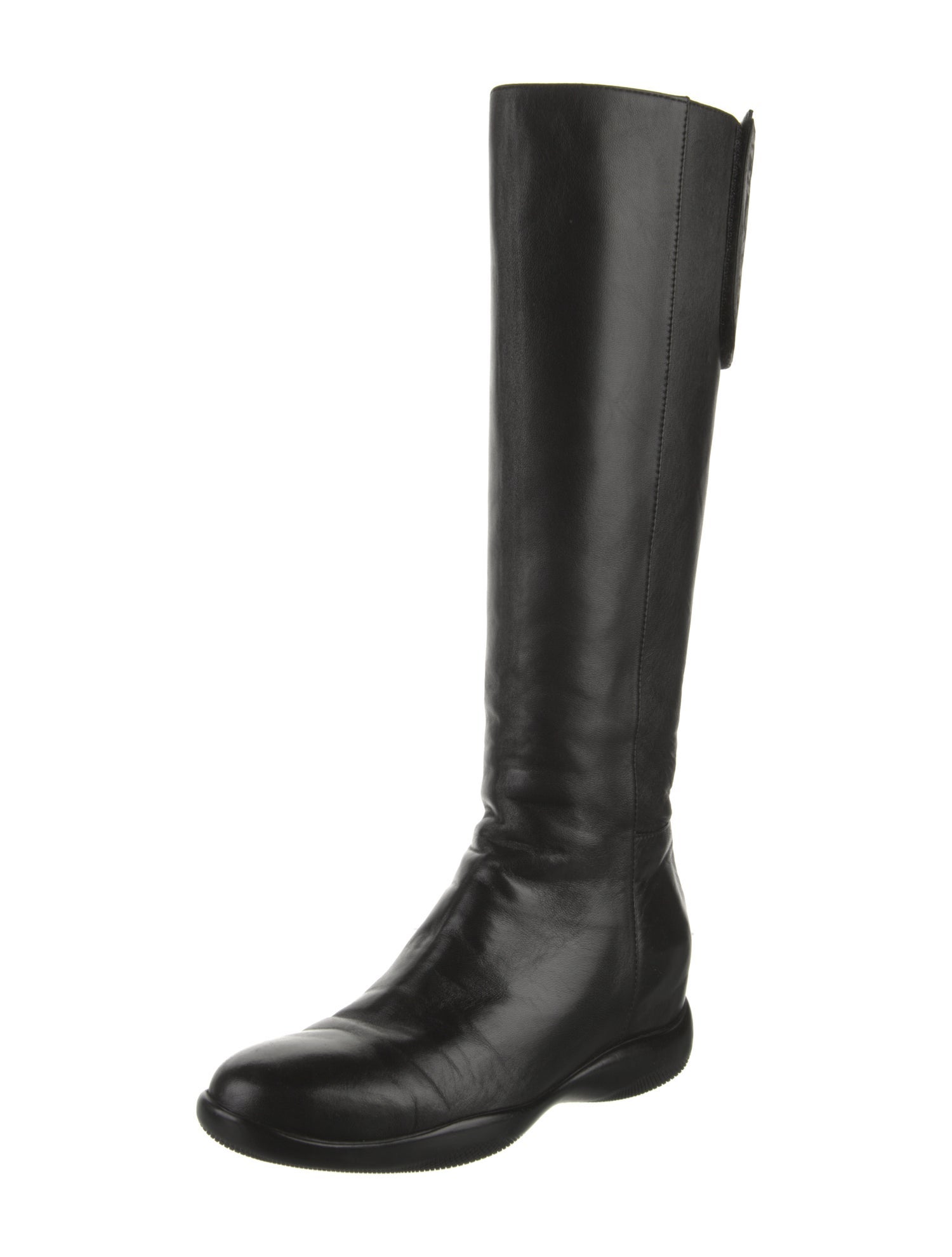 Prada Sport Leather Riding Boots