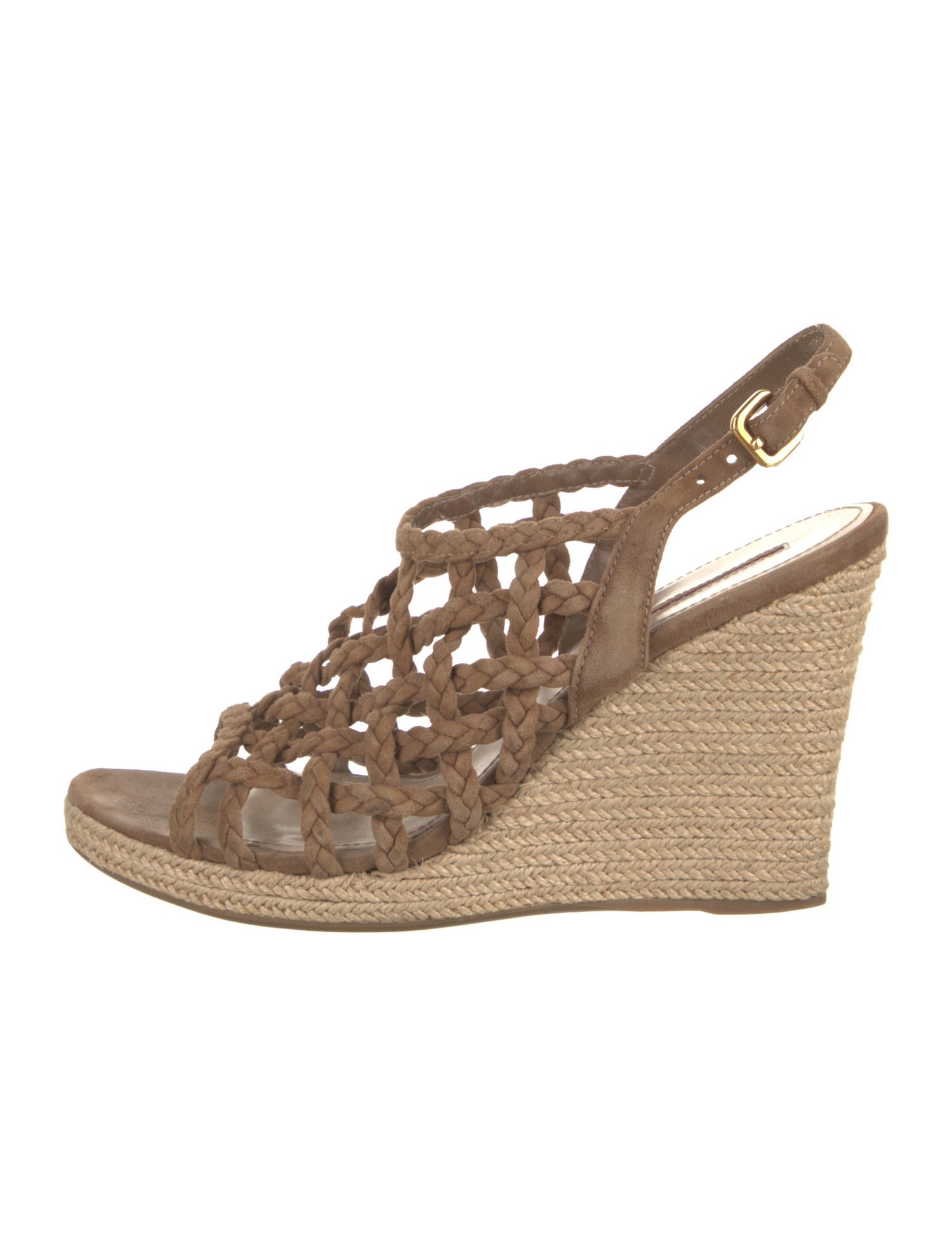 Prada Sport Suede Braided Accents Espadrilles